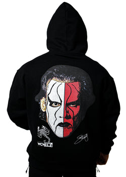 WHITE & RED STING HOODIE